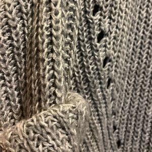 Chunky Grey Knit Sweater